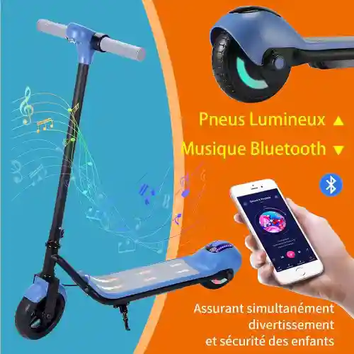 Vue 17 de Trottinette électrique pour enfants Phantom Bluetooth 24V