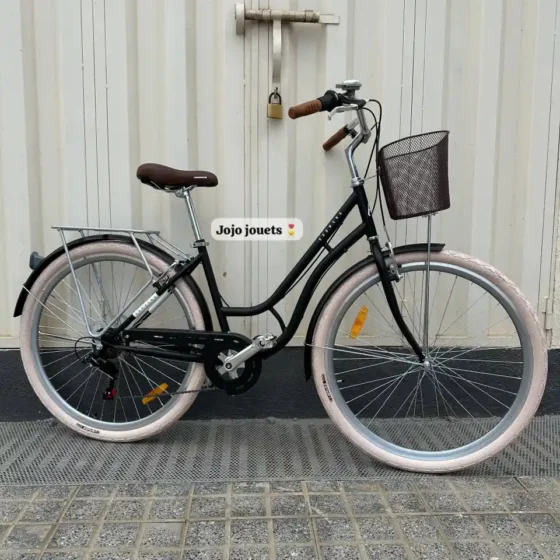 Vue 3 de Vélo Madame Classique HAOMENG 28 Pouces