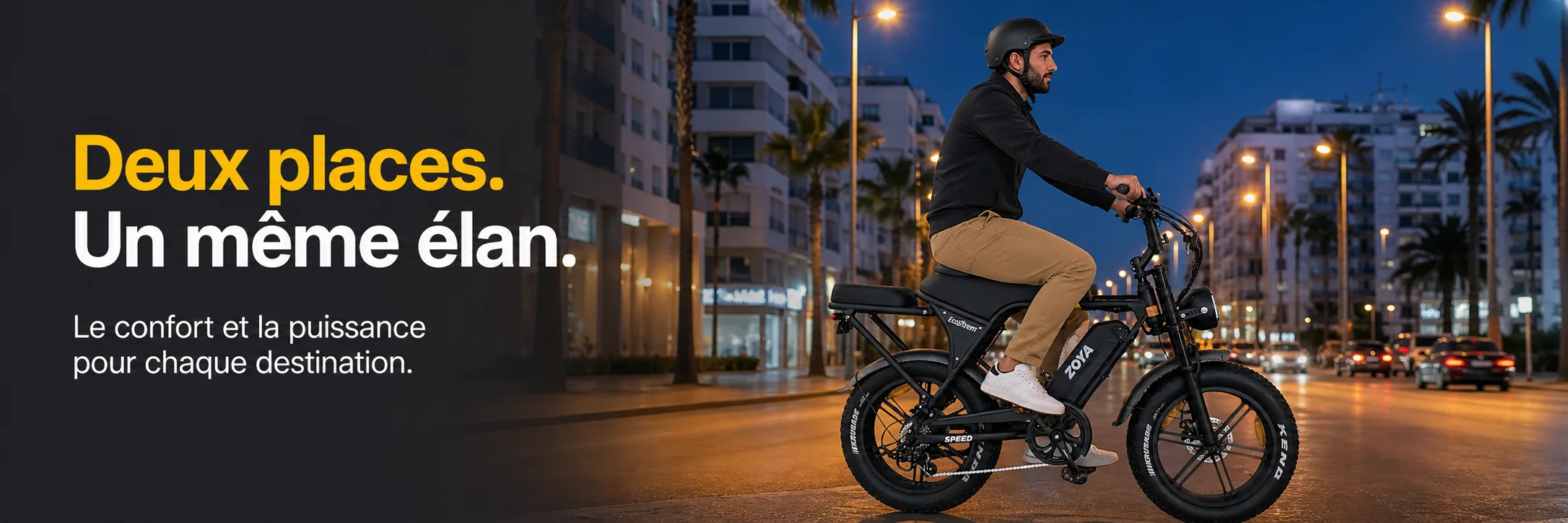 Vélo Électrique ZOYA PLUS 48V 1000W – ECOXTREM — mise en situation