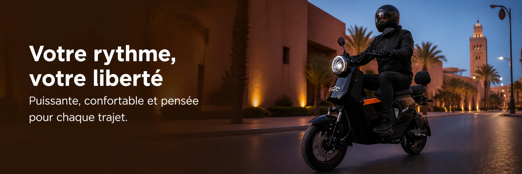MOTO ÉLECTRIQUE U3 PERFORMANCE 2000W - Emove — mise en situation