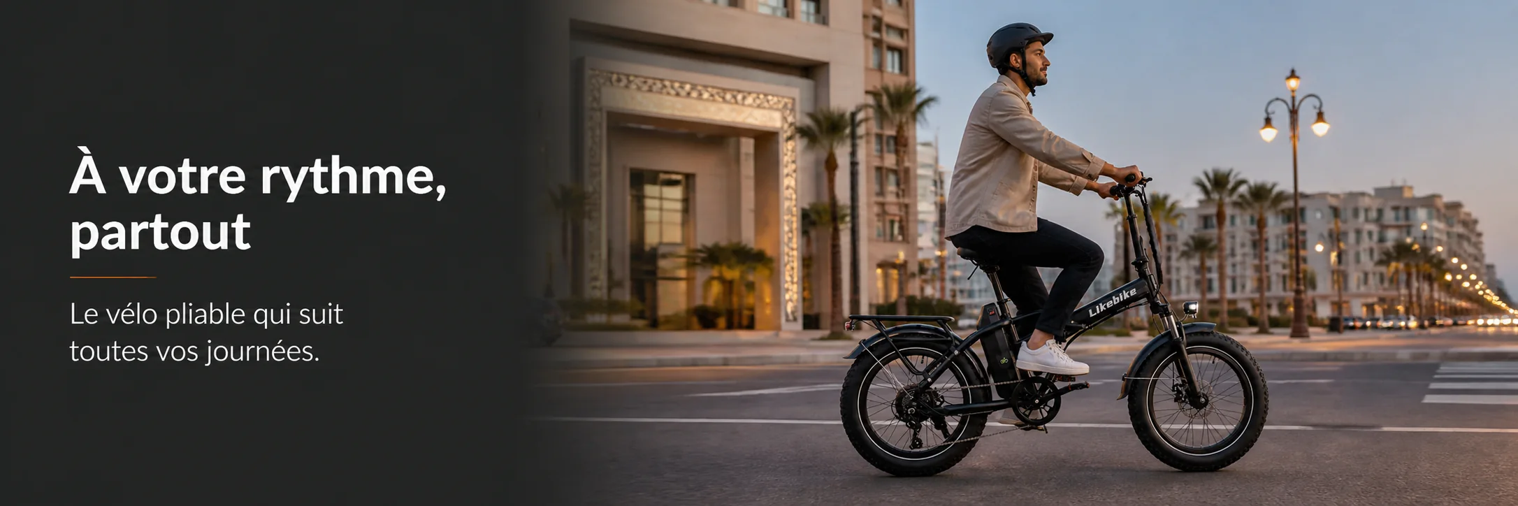 Vélo Électrique SHINE Professional Focus Pliable 48V - LIKEBIKE — mise en situation