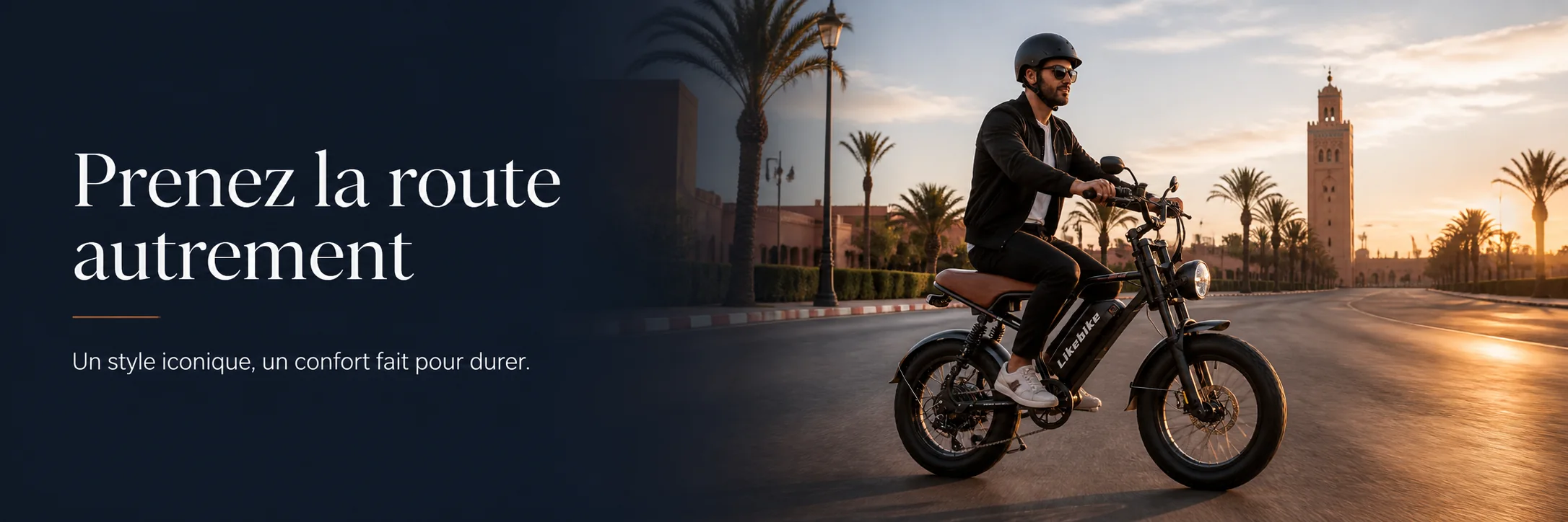 Vélo Électrique U11 HARLEY Professional 48V 750W – LIKEBIKE — mise en situation