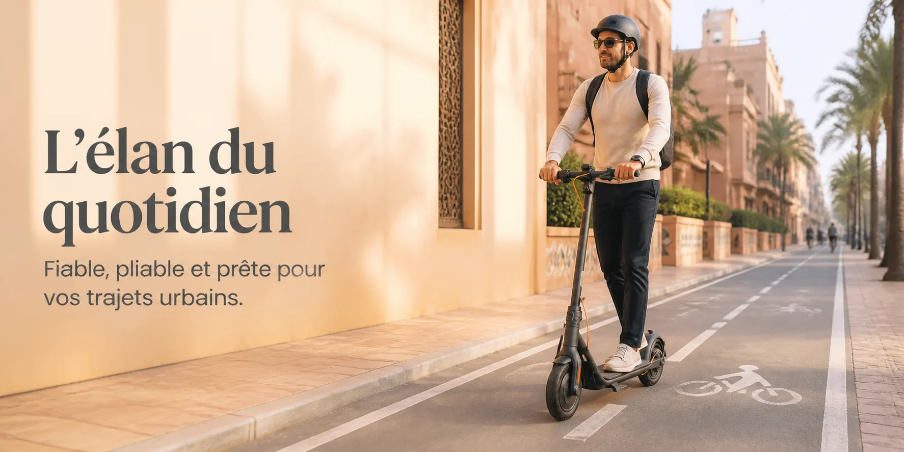 Trottinette Électrique Ninebot F25E - SEGWAY — mise en situation
