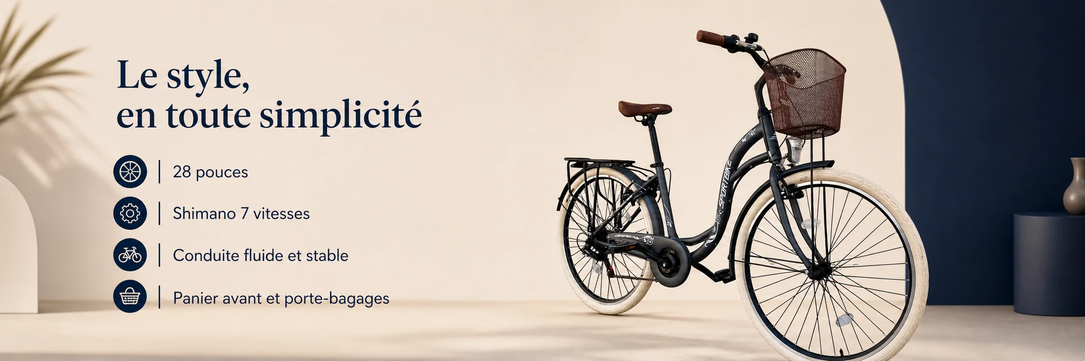 Vélo MADAME PRO SPORT BIKE 28 Pouces — puissance et autonomie