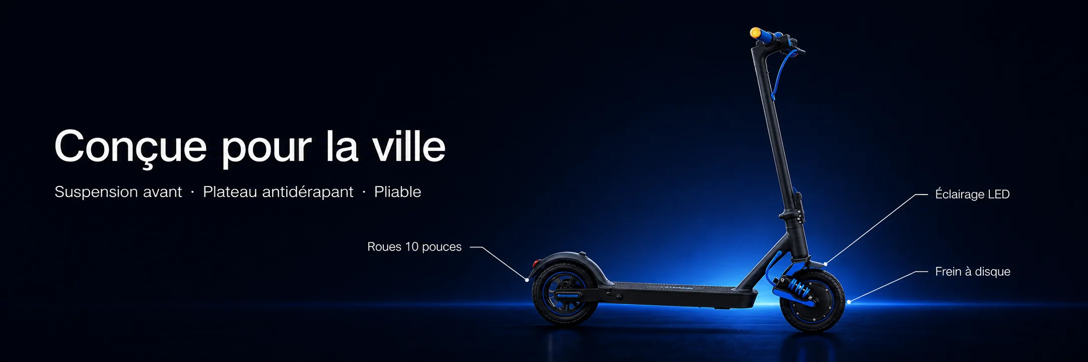 Trottinette Électrique ROCK-I RX1 — dimensions et ergonomie