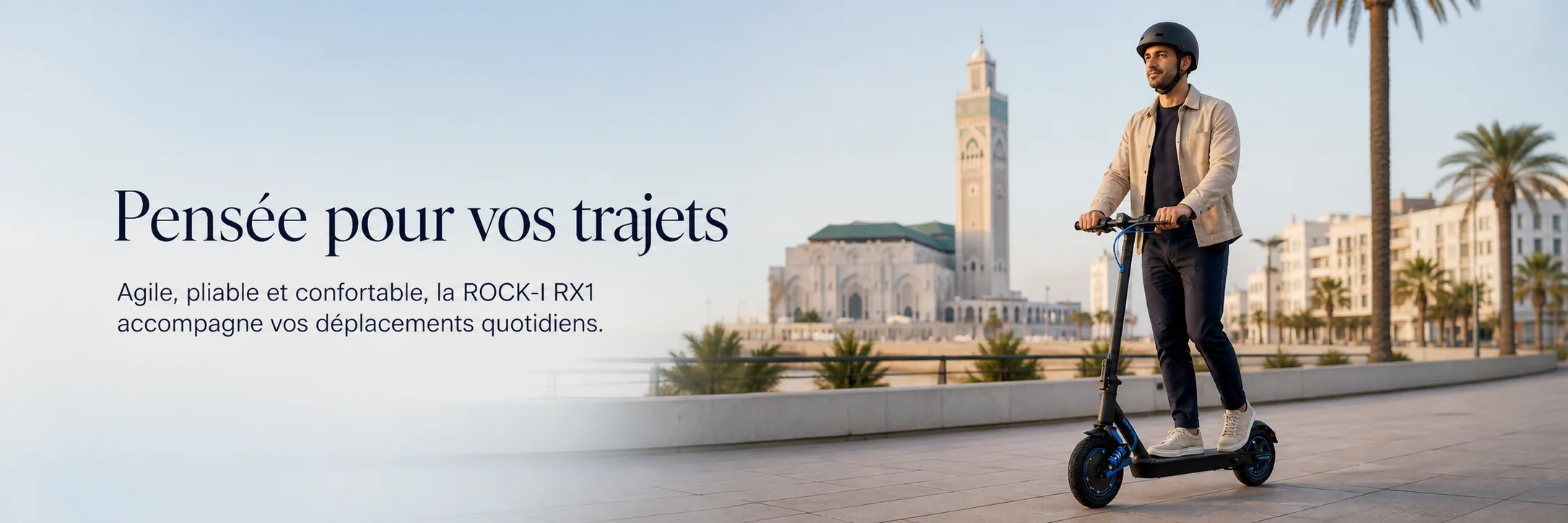 Trottinette Électrique ROCK-I RX1 — mise en situation
