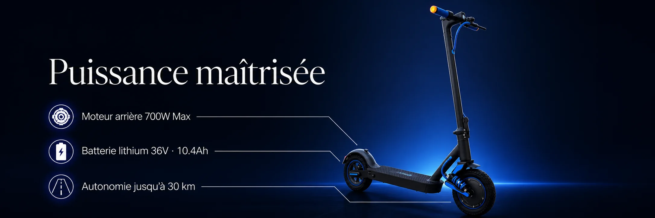 Trottinette Électrique ROCK-I RX1 — puissance et autonomie