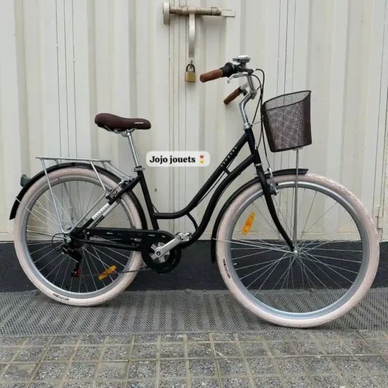 Vue 3 de Vélo Madame Classique HAOMENG 28 Pouce